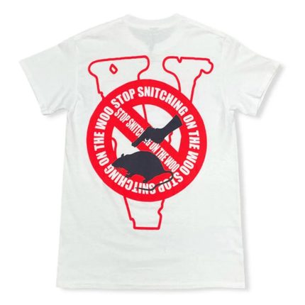 Vlone x Pop Smoke Stop Snitching T Shirt
