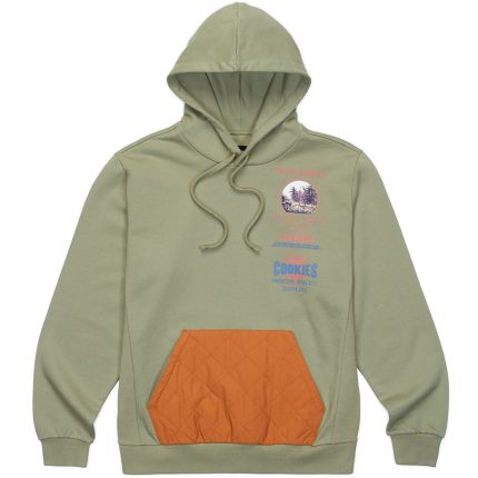 Workwear French Terry Pullover Olive Hoodie