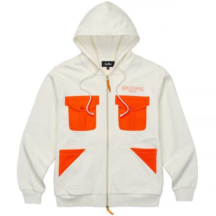 Workwear Zip up off White Hoodie