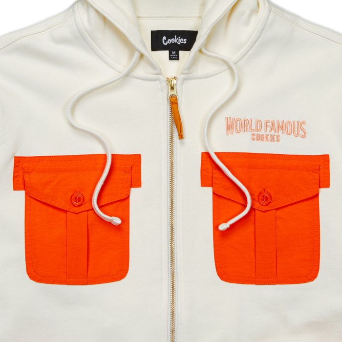 Workwear Zip up off White Hoodie