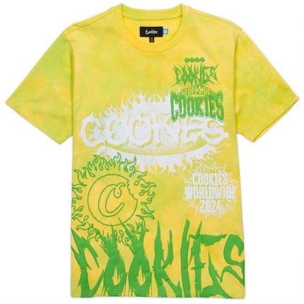 Cookies Limen Green World Tour Slipknot Enzyme Washed Ss Knit
