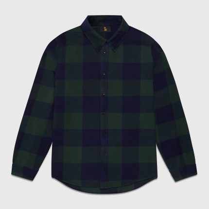 OVO BUFFALO PLAID FLANNEL SHIRT GREEN