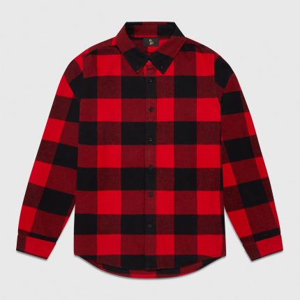 OVO BUFFALO PLAID FLANNEL SHIRT RED