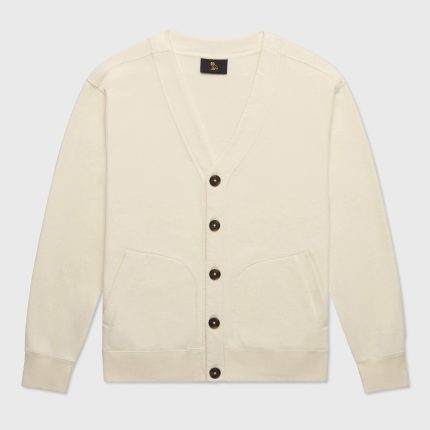 OVO FRENCH TERRY CARDIGAN CREAM