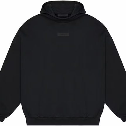 Fear of God Essentials Chest Logo Hoodie Jet Black/Jet Black