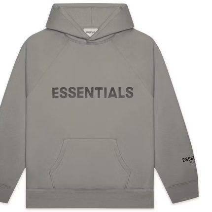 Fear of God Essentials Pullover Hoodie Applique Logo Cement
