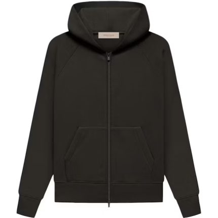 Fear of God Essentials Kid's Fullzip Hoodie Off Black