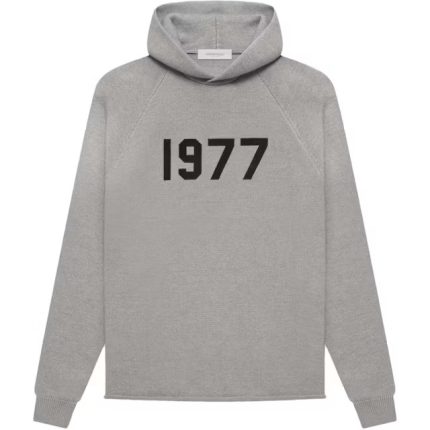 Fear of God Essentials Knit Hoodie Dark Oatmeal