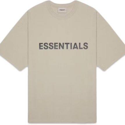 Fear of God Essentials Boxy T-Shirt Applique Logo Olive/Khaki