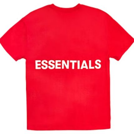 Fear of God Essentials Boxy Graphic T-shirt Red