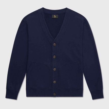 OVO FRENCH TERRY CARDIGAN NAVY
