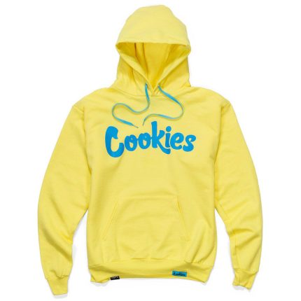 Cookies Yellow Hoodie with Blue logo