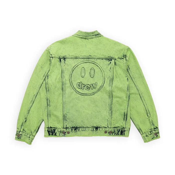 Drew House Oversized Trucker Jacket Painted Lime