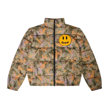 Drew Camo Zip up Puffer