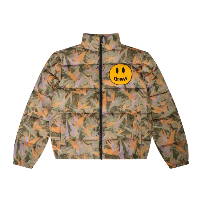 Drew Camo Zip up Puffer