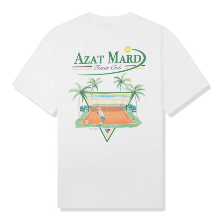 Azat Mard Tennis Club T Shirt White
