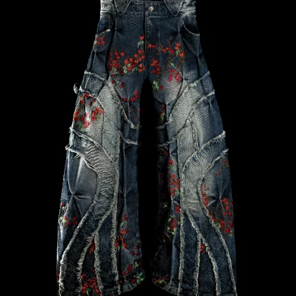 Badson Autumn Overgrowth Denim Pants