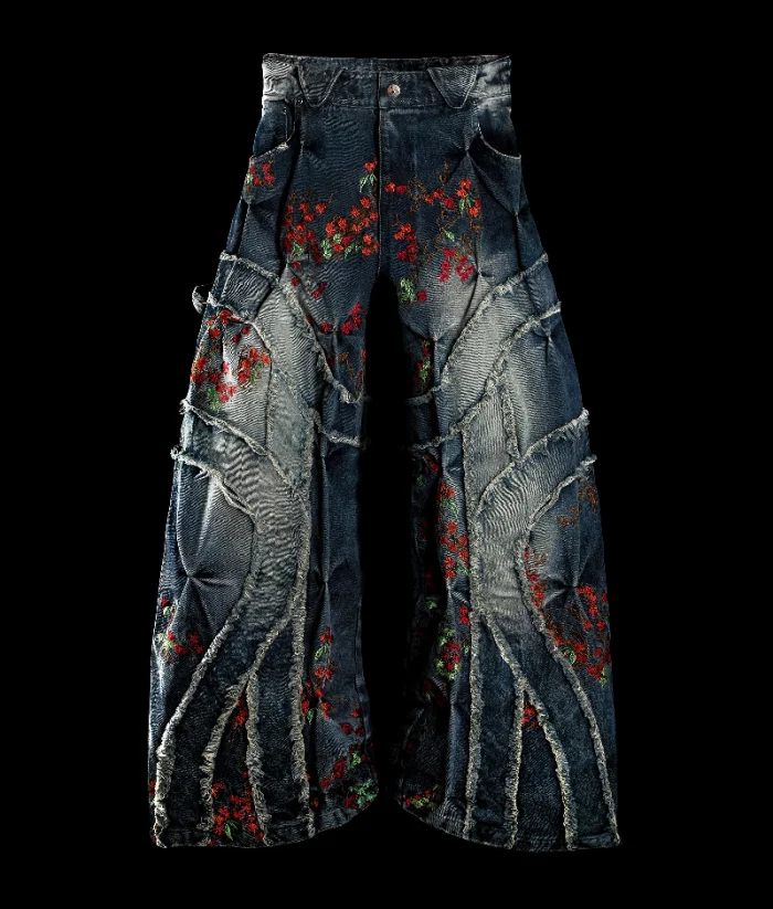 Badson Autumn Overgrowth Denim Pants