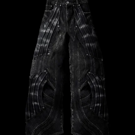 Badson Circuit Layered Denim Pants