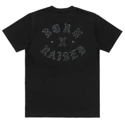 Barbed Wire Rocker Tee Black