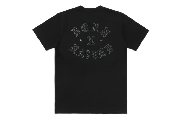 Barbed Wire Rocker Tee Black