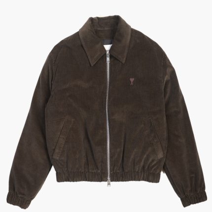 Blouson zippe adc Dark coffee