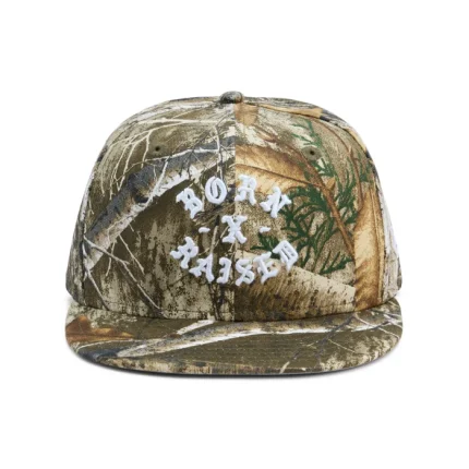 Born X Raised New Era Fitted Rocker Hat Hunter Camo