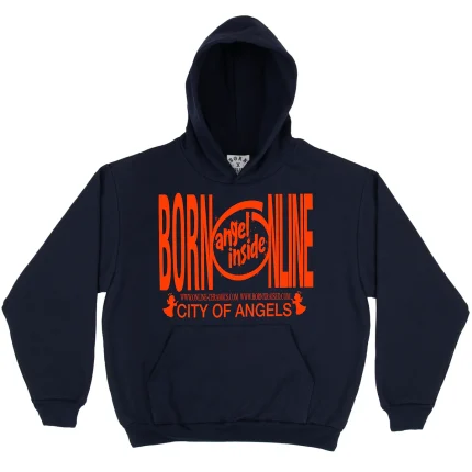 Born X Raised + Online Ceramics Angel Inside Hoodie Navy
