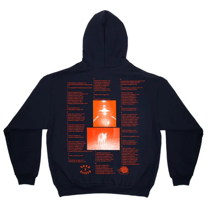 Born X Raised + Online Ceramics Angel Inside Hoodie Navy