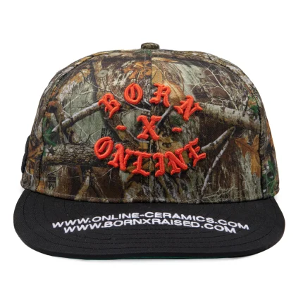 Born X Raised + Online Ceramics Rocker Fitted Hunter Camo Black