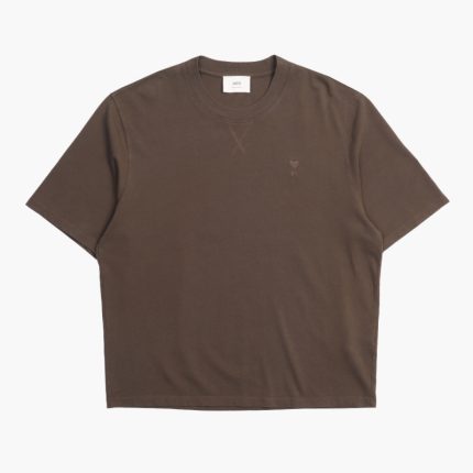 Boxy tee shirt adc Dark coffee