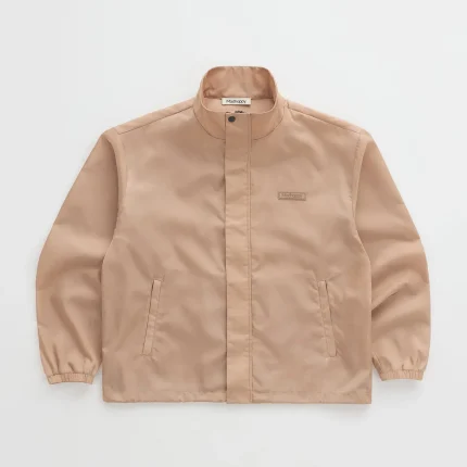 Caramel Madhappy Oversized Full Zip Nylon Jacket