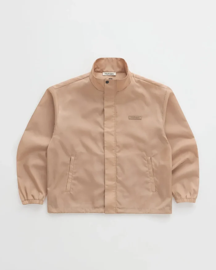 Caramel Madhappy Oversized Full Zip Nylon Jacket