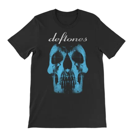 Deftones Merch Blue Skull T-Shirt