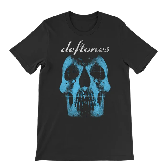 Deftones Merch Blue Skull T-Shirt