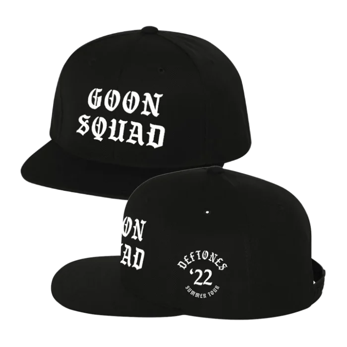 Deftones Merch Goon Squad Summer 2022 Tour Embroidered Snapback