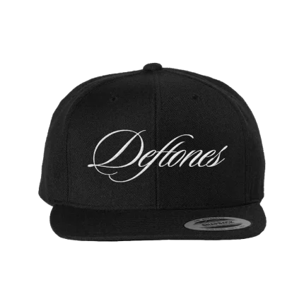 Deftones Merch Script Logo Snapback