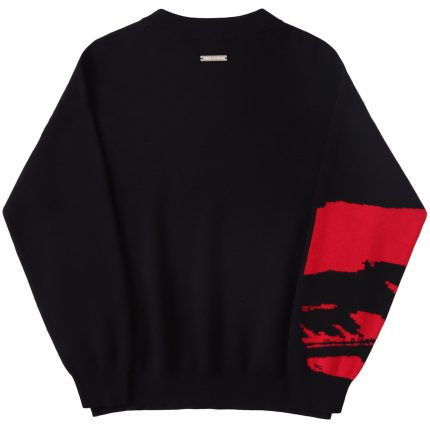 Gang Jacquard Crewneck Sweatshirt – Black