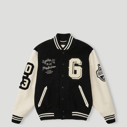 Geedup 13YR PFK Varsity Jacket Black&Cream