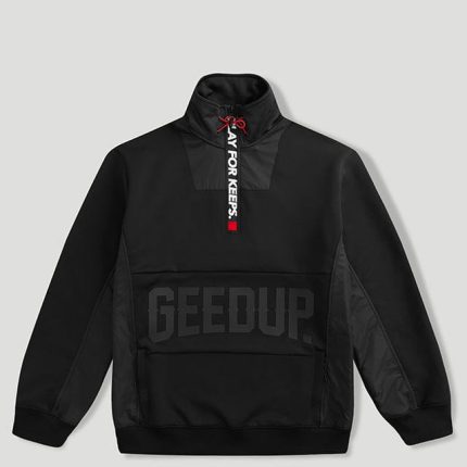 Geedup Core Logo Qtr Zip Black