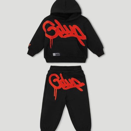 Geedup Handstyle Kids Tracksuit Black