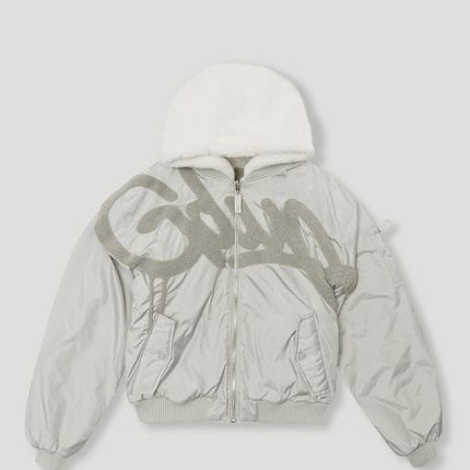 Geedup Handstyle Team Logo Bomber Grey-White