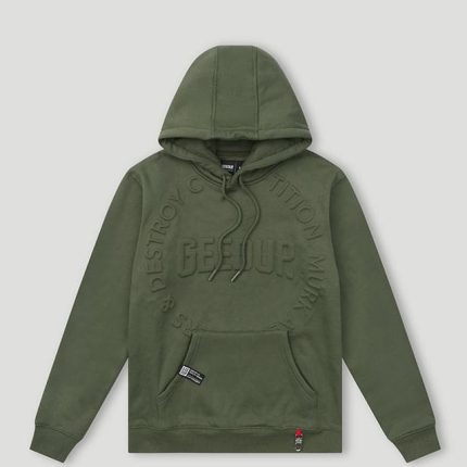 Geedup O-S Emblem Emboss Hoody Military Green