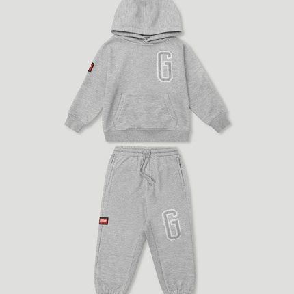 Geedup OS G Kids Tracksuit Grey