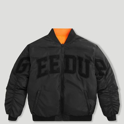 Geedup Team Logo Handstyle Reversible Bomber Black