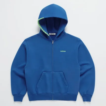 Green Madhappy Classics Fleece Zip-Up Hoodie