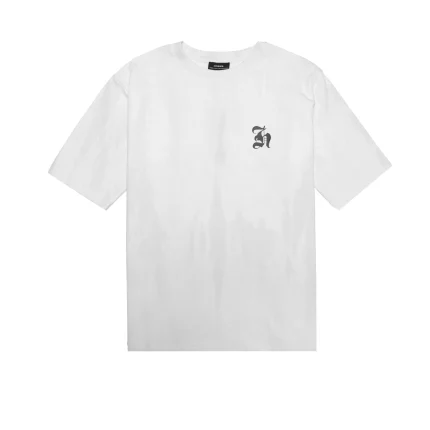 Homme Plus Old English Acid Wash Tee