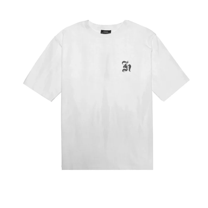 Homme Plus Old English Acid Wash Tee