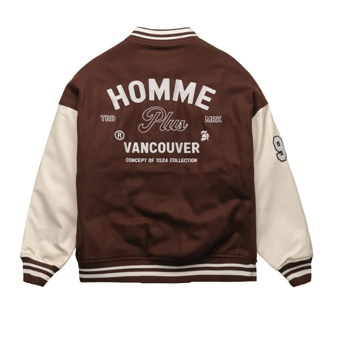Homme Plus Wool Varsity Jacket