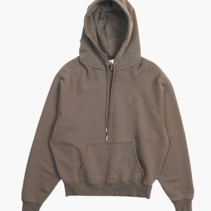 Hoodie boxy ami de coeur Dark coffee